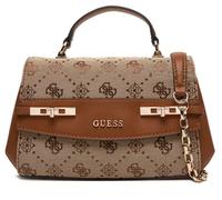 GUESS HWJP99 02200 MELINDA LOGO TOP HANDLE FLAP BORSA DONNA RISVOLTO CLIP LATTE