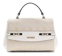 GUESS HWJP99 02200 MELINDA LOGO TOP HANDLE FLAP BORSA DONNA RISVOLTO CLIP WHITE