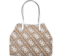 GUESS borsa a tracolla Vikky Large Tote Latte Logo / White