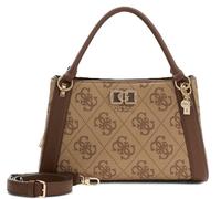 Guess Borsa a tracolla donna Karnilla Logo Girlfriend Satchel con cerniera – Latte (marrone chiaro)
