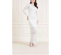 GUESS Hydra Long Dress Swt Pale Pearl Taglia: XL | Maxi abiti Outlet | Donna | Bianco