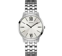 Guess I signori del broker si vestono di argento analogico rotondo W1072G1