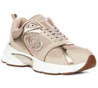 Guess Ibitha Runner Ispirato Allacciato Sneakers Donna In Sabbia UK 3 - 8