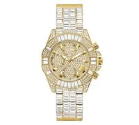 GUESS Iconic 40th GW0812L2 - Orologio analogico da donna con quadrante rotondo Champagne, oro, oro