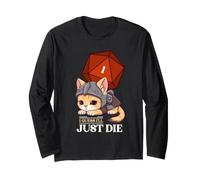 Guess I'll Die | D20 Cat Fail Rpg Gioco di Ruolo Kitty Maglia a Manica