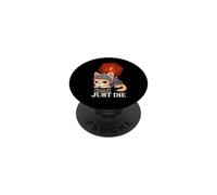 Guess I'll Die | D20 Cat Fail RPG Gioco di ruolo Kitty PopSockets PopGrip Adesivo