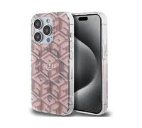 GUESS IML GCube COVER MAGSAFE per Apple iPhone 15 pro, Rosa