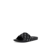 GUESS Infradito Design Logo, Nero, Suola in Gomma, Stile Scorrevole, grigio, 44 EU