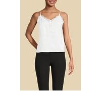 GUESS Instinct Cami Top Pale Pearl Taglia: XXS | Canottiere Outlet | Donna | Bianco