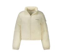 Guess, ,Jackets ,Donna ,Beige ,XL Giacca Donna in Poliestere Bianco