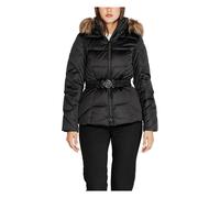 Guess, ,Jackets ,Donna ,Nero ,M Giacca con Cappuccio e Zip