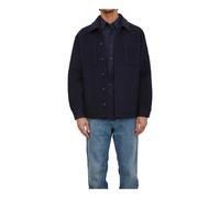 Guess, ,Jackets ,Uomo ,Blu ,M Camicia Manica Lunga