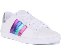 GUESS Jacobb2 con Lacci Donna Trainer Bianco UK 3 - 8