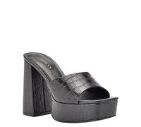 GUESS Jadah, Sandali con Tacco Donna, Nero, 37.5 EU