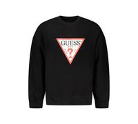 Guess Jeans Black Cotton Men Sweater - M