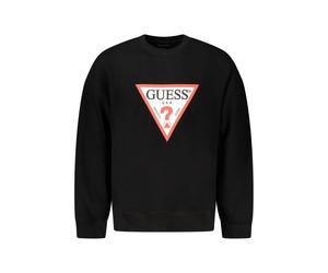 Guess Jeans Black Cotton Men Sweater - S