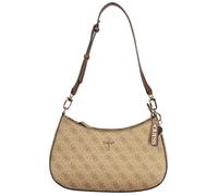 Guess Borsa a spalla da donna Noelle II Zip superiore con logo Latte/Marrone