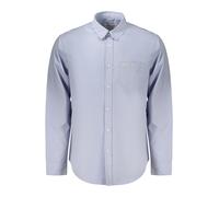 GUESS JEANS CAMICIA MANICHE LUNGHE UOMO AZZURRO