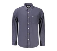 GUESS JEANS CAMICIA MANICHE LUNGHE UOMO BLU