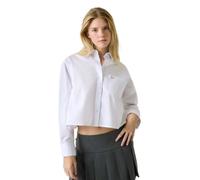 Guess Jeans Donna Camicia Comfort Fit Tessuto Top GJ Cropped Manica Lunga Camicia M