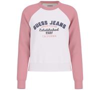 Guess Jeans felpa bianca e rosa felpa da donna Guess W5RQ23K68I4F6DX