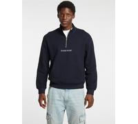 GUESS JEANS Felpa blu scuro / bianco Uomo GUESS JEANS L