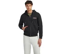 GUESS JEANS Felpa con cappuccio e zip american tradition Questa felpa con cerniera e coulisse dalla vestibilità classic presenta il nostro logo American Tradition in formato mini ricamato sul petto. A