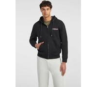 GUESS JEANS Felpa con cappuccio e zip american tradition Questa felpa con cerniera e coulisse dalla vestibilità classic presenta il nostro logo American Tradition in formato mini ricamato sul petto. A