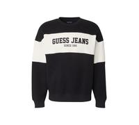 GUESS JEANS Felpa 'Horizont' beige chiaro / nero Uomo GUESS JEANS M
