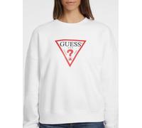 GUESS JEANS FELPA SENZA ZIP DONNA BIANCO