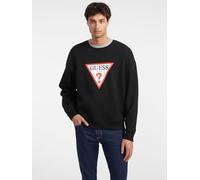 GUESS JEANS FELPA SENZA ZIP UOMO NERO