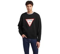 Guess Jeans Black Cotton Men Sweater - M