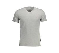 Guess Jeans Gray Organic Cotton Men T-Shirt - XL