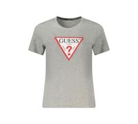 Guess Jeans Grey Organic Cotton Women T-Shirt - L