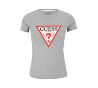 GUESS JEANS Maglietta 'ICONIC' grigio sfumato / rosso / nero / bianco Donna GUESS JEANS XS grigio sfumato / rosso / nero / bianco