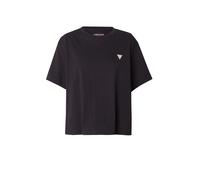 GUESS JEANS T-SHIRT MANICHE CORTE DONNA NERO