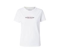 Guess, ,Tops ,Donna ,Bianco ,M Magliette Americana Classica