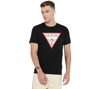 GUESS Maglietta rosso acceso / nero / bianco lana, Taglia L