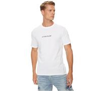 T-shirt slim-fit con logo ricamato Guess Blanc L