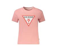 Guess Jeans Pink Cotton Women T-Shirt - S