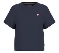 Guess Jeans t-shirt blu logo mini triangolo boxy fit W4YI05K8HM0A71W