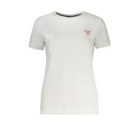 Guess T-shirt W2YI44 J1314 Donna maniche corte grigio chiaro/rosso fuoco/bianco M