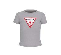 GUESS JEANS T-SHIRT MANICHE CORTE DONNA GRIGIO