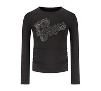 GUESS JEANS T-SHIRT MANICHE LUNGHE BAMBINA NERO