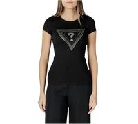 GUESS Maglietta nero / argento, Taglia L