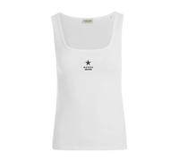 GUESS JEANS Top nero / bianco Donna - Abbigliamento - Taglie comode - Maglie e top - Top GUESS JEANS XL