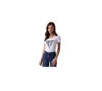 GUESS T-Shirt Donna Triangle Flower Tee Nero ES25GU12 W5RI00J1314 JBLK S