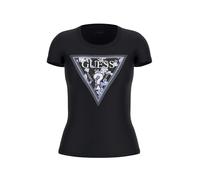 GUESS T-Shirt Donna Triangle Flower Tee Nero ES25GU12 W5RI00J1314 JBLK XL