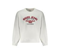 Guess Jeans White Cotton Men Sweater - S