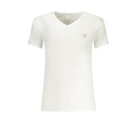 Guess Jeans White Cotton Men's V-Neck T-Shirt - XXL